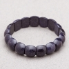Aventurine Stone Bracelet (Synthetic) "Blue Sand Night of Cairo" 15x12x7mm+