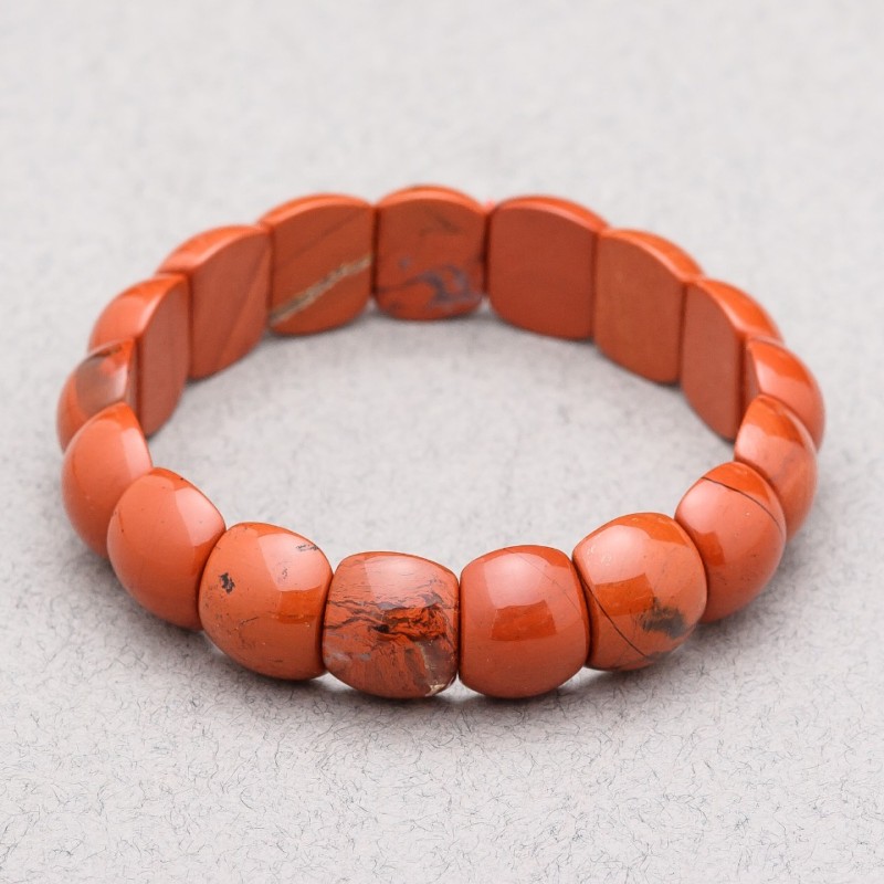 Natural Stone Bracelet Red Jasper 15x12x7mm+
