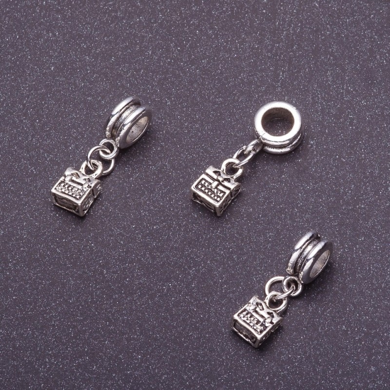 Bail Charm Pandora Treasure Chest, 3cm, Pack of 5