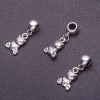 Finding Bail with Pandora Bear Charm, length 3cm, pack of 5 pcs
