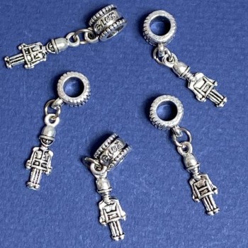 Bail Charm Pandora Toy Soldier, 3cm, Pack of 5