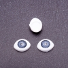 "Craft Eyes" Hardware Pair, Gray Pupil Color, 6mm Diameter, 8x12mm, Pack of 50 Pairs