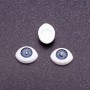 "Craft Eyes" Hardware Pair, Gray Pupil Color, 8mm Diameter, 11x14mm, Pack of 50 Pairs