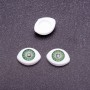 "Craft Eyes" Hardware Pair, Green Pupil Color, 7mm Diameter, 10x13mm, Pack of 50 Pairs