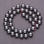 Natural Hematite Stone Beads on Fishing Line, Smooth Round Bead, 10mm Diameter, 38cm Length