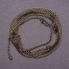 Curb Chain, By the Meter, Black Gold Color, 1.7mm Diameter, Price per Meter