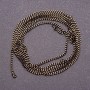 Curb Chain, By the Meter, Black Gold Color, 1.7mm Diameter, Price per Meter