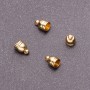 Findings End Cap 9x6mm+- d2-5mm d3-1.5mm color gold pack of 18 (+-) pcs
