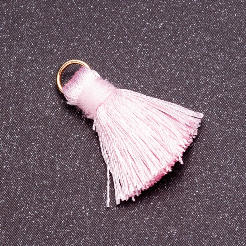 Craft Blank Mini Tassel with Ring "Silk", L cm, diameter 5mm, price per 1 pc