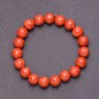 Bracelet made of Natural Sponge Coral on Elastic Band, diameter 10mm, length 18cm