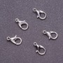 Price per Pack/10pcs. Carabiner Clasp, Diameter 7mm, Length 12mm, Dark Metal Color