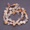 Natural Stone Beads Rutilated Quartz Assorted Tumbled Butterfly, 6-12 (+/-) mm Strand, 40cm Length