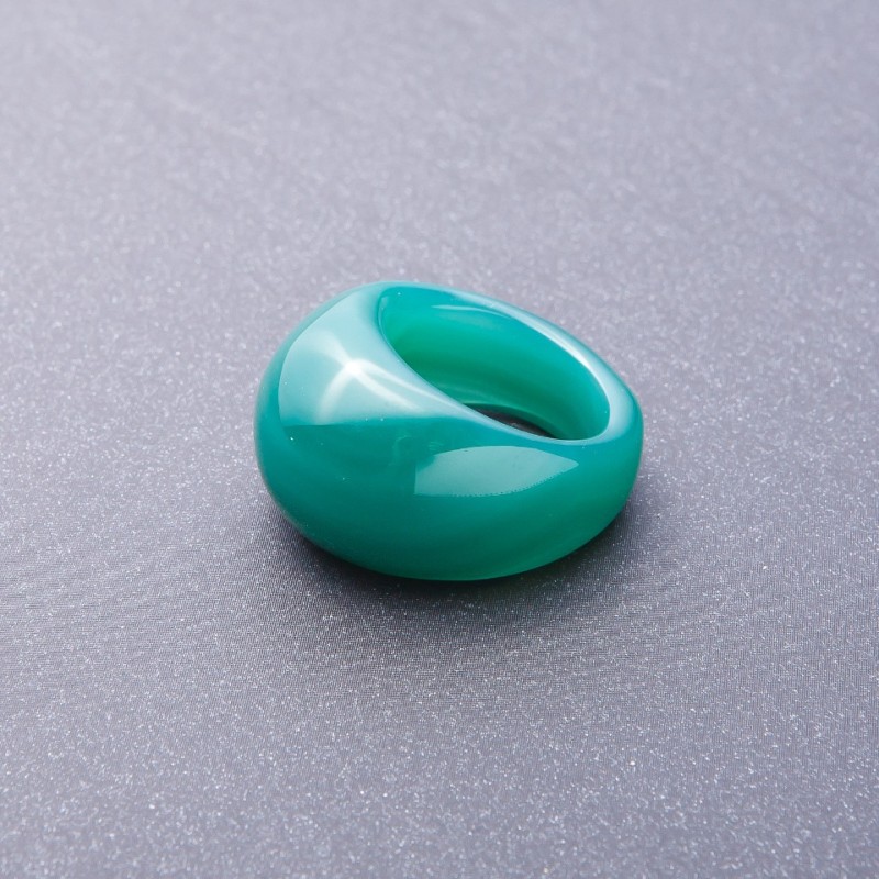 Green Agate Ring, Sizes 20, 21mm