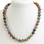 Multicolor Jasper Necklace, 12mm Bead, Length 47cm