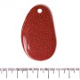 Aventurine Pendant (Synthetic) "Golden Sand" (Synthetic) (55/35mm)