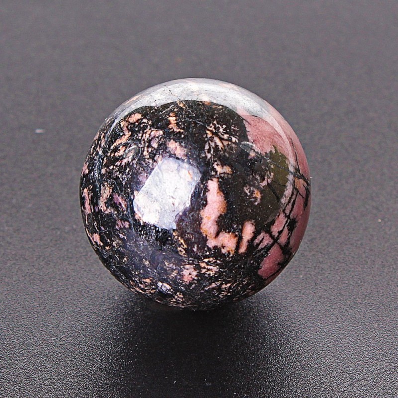 Rhodonite Natural Stone Souvenir Sphere, price per 100g (weight from 450g)