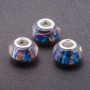 Pandora Bead Light Blue Plastic, diameter 13mm, hole diameter 5mm, pack of 11 pcs