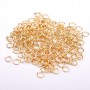 Jump Rings Findings, Diameter 4mm, Gold-Tone Metal, 25 Grams