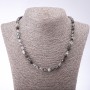 Moss Agate Tumbled Beaded Necklace, 6mm Diameter, 48cm Length