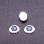 "Craft Eyes" Hardware Pair, Gray Pupil Color, 10mm Diameter, 19x14mm, Pack of 20 Pairs