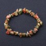 Heliotrope Chip Bracelet on Elastic Band