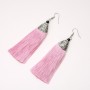 Tassel Earrings "Almina" Pink, Length 10 cm