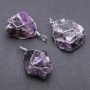Pendant in Wire-Wrapped Amethyst 2.5×3.5 cm (±)