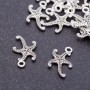 Findings Starfish Pendant, Diameter 12mm, Length 18mm, Hole Diameter 5mm, Pack 20g +/-26pcs