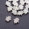 Palm Bead Insert Finding, Diameter 12x10x3mm, Hole mm, Pack 20g +/-17pcs