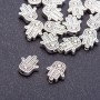 Palm Bead Insert Finding, Diameter 12x10x3mm, Hole mm, Pack 20g +/-17pcs