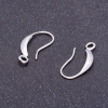 Earring Hooks L 20mm, Silver Color