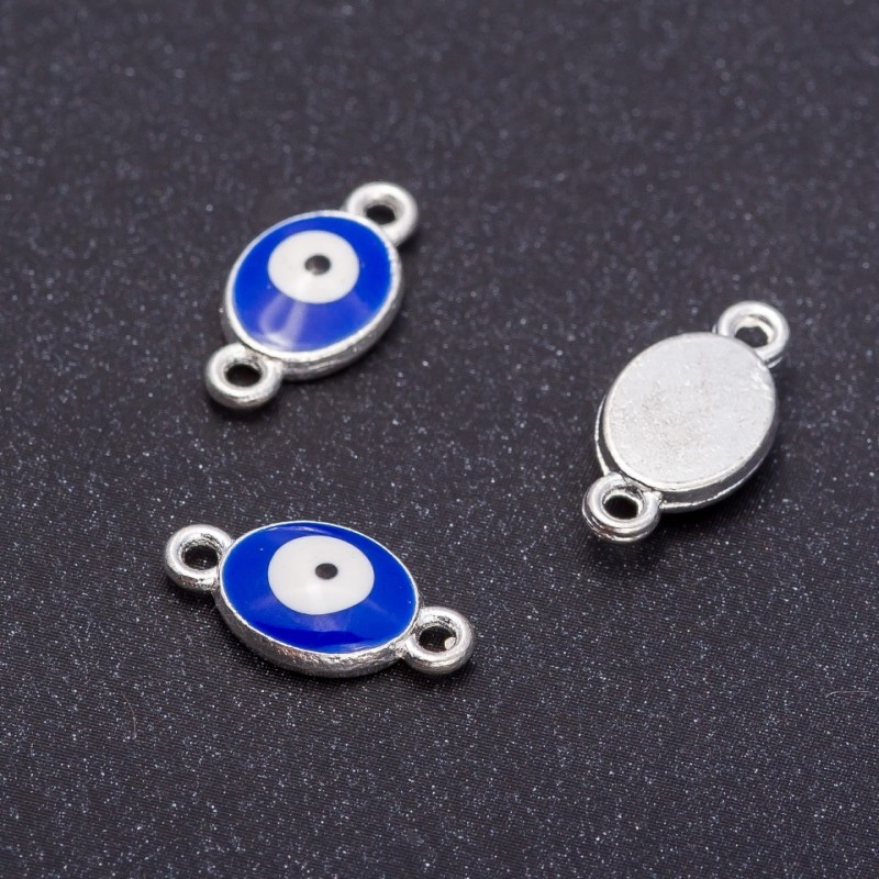 Finding Connector "Eye" "Silver", diameter 8mm, length 16mm hole dia. mm pack 7pcs