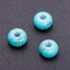 Pandora-Style Bead Turquoise 14x10mm, Hole Diameter 5mm