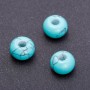 Pandora-Style Bead Turquoise 14x10mm, Hole Diameter 5mm