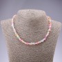 Necklace Opal "Chips", diameter 6mm, length 45cm