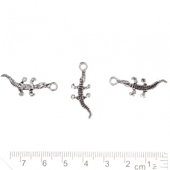 Crocodile Pendant 10x25mm, Pack of 20g (+/-17 pcs)