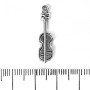 Violin Pendant Finding 26x7mm, Pack 20g +/- 17pcs