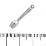 Fork Pendant Finding 24x5mm, Pack 20g +/- 34pcs