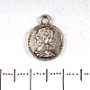 Coin Pendant Finding 12x15mm, Pack 20g +/- 26pcs
