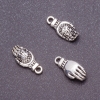 Pendant Finding Buddha Palm 18x8mm, Pack 20g +/- 12pcs