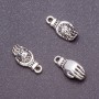 Pendant Finding Buddha Palm 18x8mm, Pack 20g +/- 12pcs