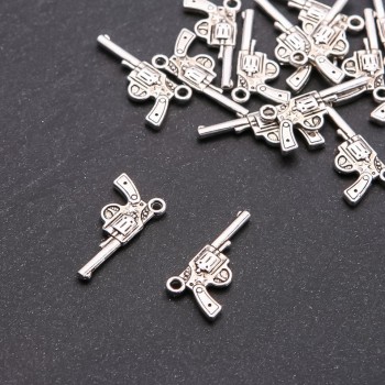 Revolver Pendant Finding, Diameter 1.8mm, Length 24x12mm, Pack 20g, ±16pcs