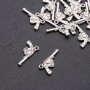 Revolver Pendant Finding, Diameter 1.8mm, Length 24x12mm, Pack 20g, ±16pcs