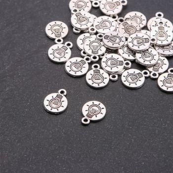 Lamp Pendant Finding, Diameter 1.5mm, Length 10x12mm, Pack 20g, ±33pcs