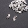 Fish Pendant Finding, d5mm, Length 18x8mm, Pack 20g, ±21pcs
