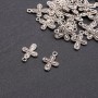 Cross Pendant Finding dmm, Length 19x14mm, Pack 20g, ±25pcs