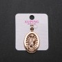 Xuping Icon Pendant, Diameter 22x32mm, Length 4cm, Gold Color