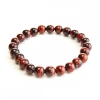 Elastic Bracelet Bull's Eye Smooth Bead, Diameter 10mm