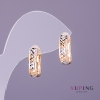 Xuping Earrings, diameter 5mm, length 12mm, gold color