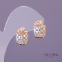 Xuping Earrings, Diameter 7mm, Length 15mm, Gold Silver Color